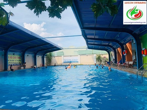 Hồ bơi Xanh có nước sạch, không chứa các chất độc hại cho sức khỏe
